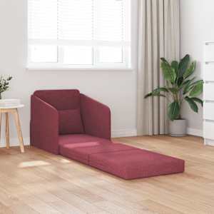 Pohovka na spaní 60cm Víno Červené textil - obrázek 3