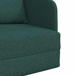 Pohovka na spaní 60cm Tmavě zelená textil - obrázek 9