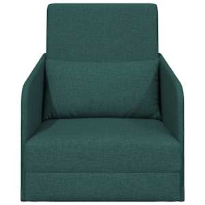 Pohovka na spaní 60cm Tmavě zelená textil - obrázek 5
