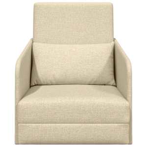 Pohovka na spaní 60cm Krémová textil - obrázek 5