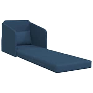 Pohovka na spaní 60cm Modrá textil - obrázek 4