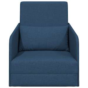 Pohovka na spaní 60cm Modrá textil - obrázek 5