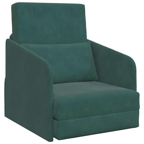 vidaXL Diivanvoodi Tume rohelise 65 x 80 x 83 cm Samet
