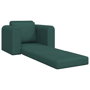 Pohovka na spaní Tmavě zelená 98 x 71 x 83 cm textil - obrázek 4