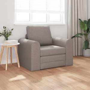 Pohovka na spaní Taupe 98 x 71 x 83 cm textil - obrázek 1
