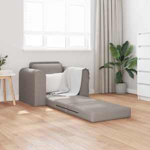 Pohovka na spaní Taupe 98 x 71 x 83 cm textil - obrázek 3