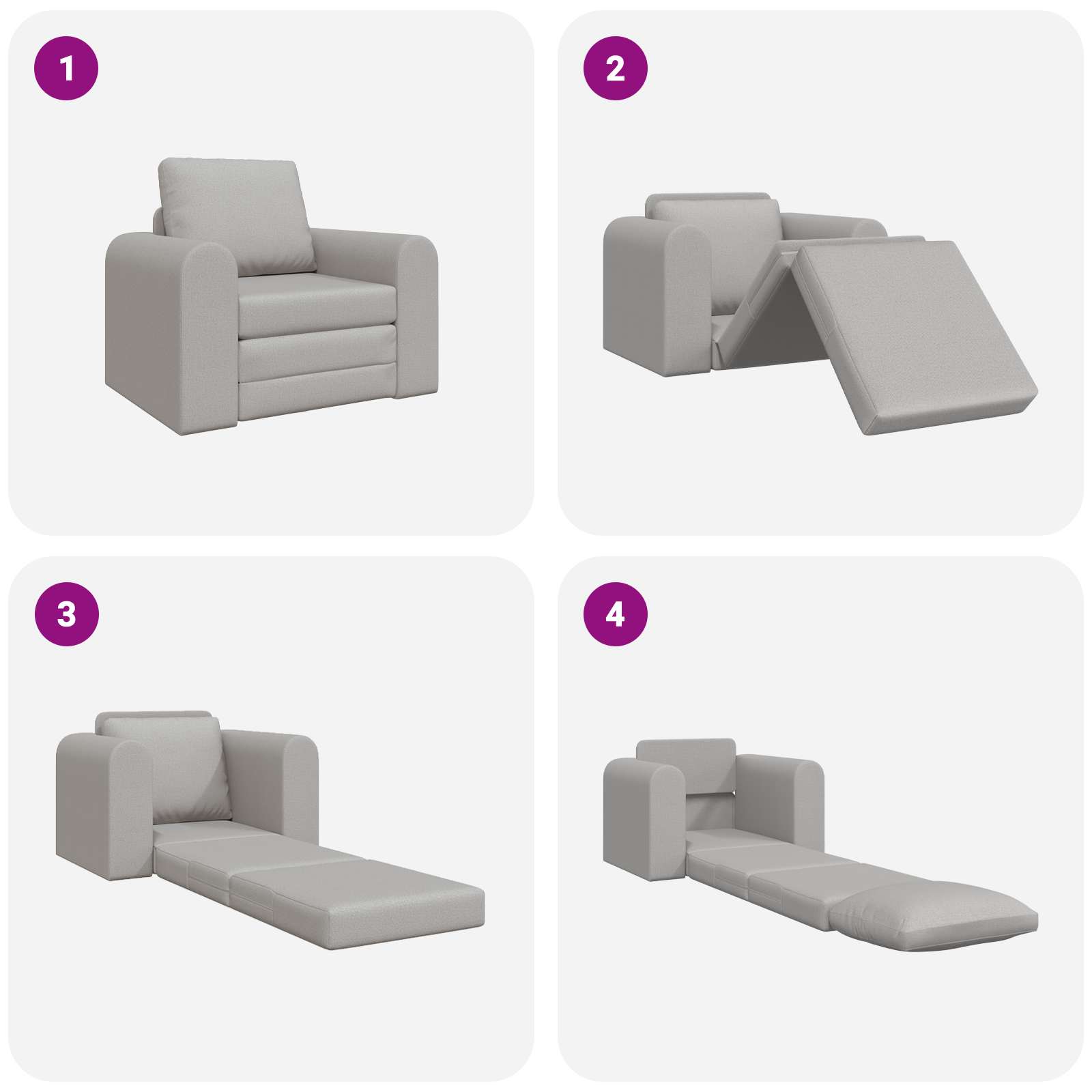 Diivanvoodi Pilvine hall 98 x 71 x 83 cm kangas 10 Kõik vajalik sinu aeda ja koju! Diivanvoodi Pilvine hall 98 x 71 x 83 cm kangas - Image 10