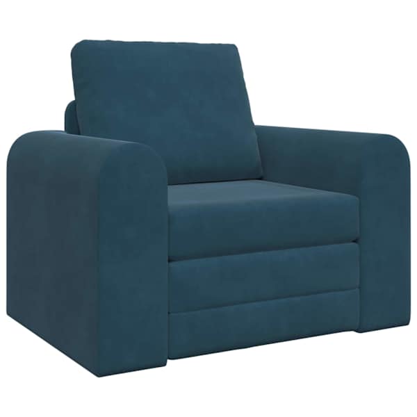 vidaXL Diivanvoodi Sinine 98 x 71 x 83 cm Samet