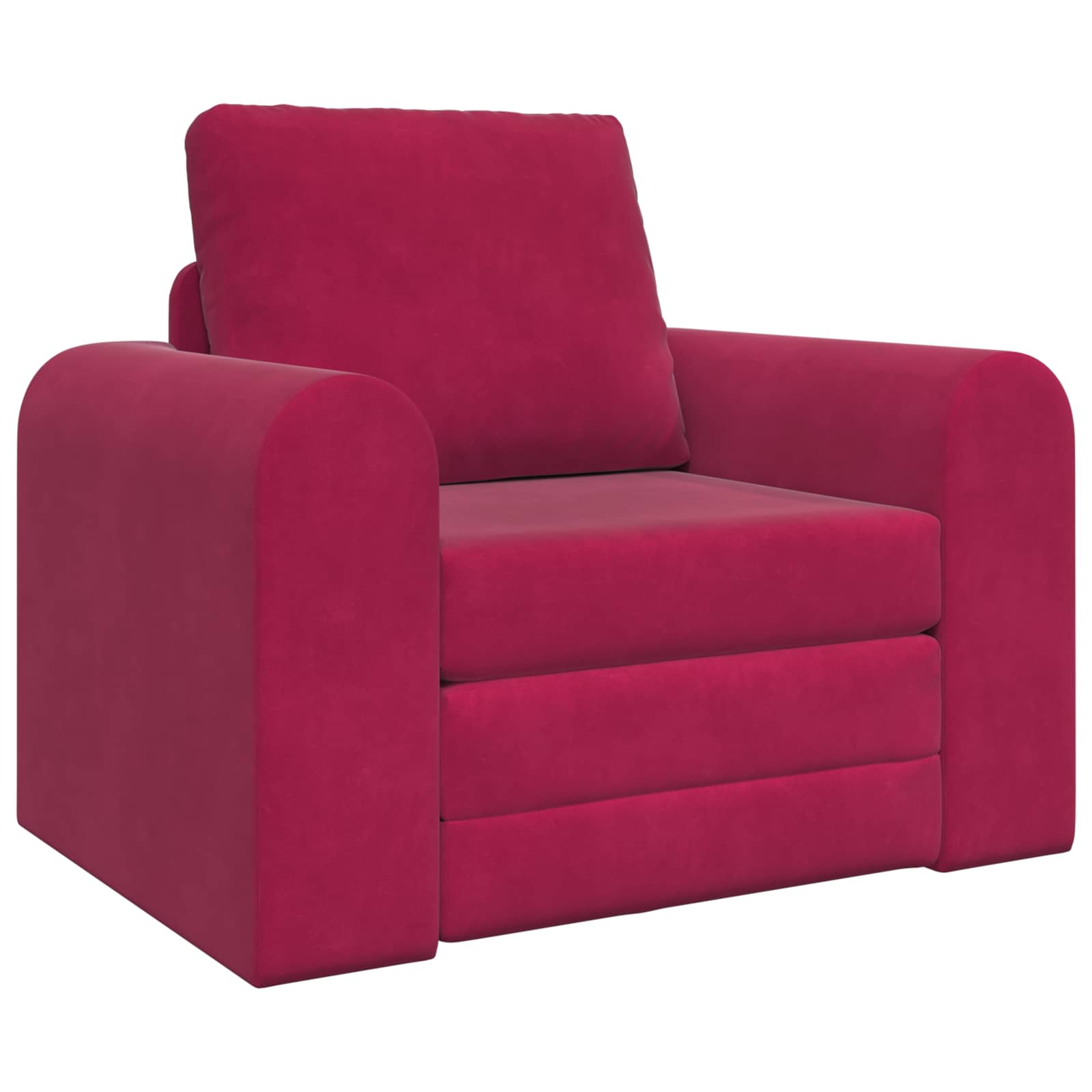 Thumbnail - vidaXL Schlafsofa Weinrot 98 x 71 x 83 cm Samt