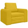 vidaXL Diivanvoodi Kollane 98 x 71 x 83 cm Samet