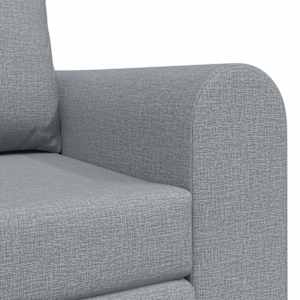 Pohovka na spaní 60cm Světle šedá textil - obrázek 8