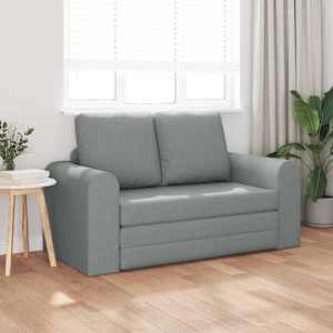 Pohovka na spaní 60cm Světle šedá textil - obrázek 3