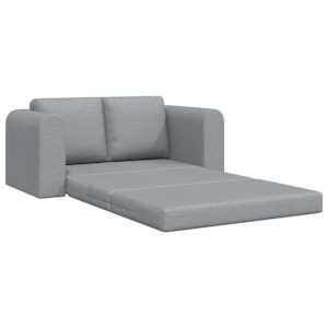 Pohovka na spaní 60cm Světle šedá textil - obrázek 4