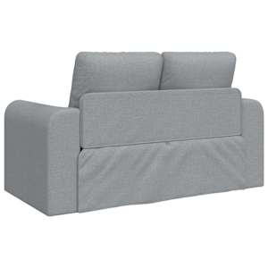 Pohovka na spaní 60cm Světle šedá textil - obrázek 7