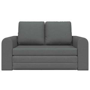 Pohovka na spaní 60cm Tmavě šedá textil - obrázek 4