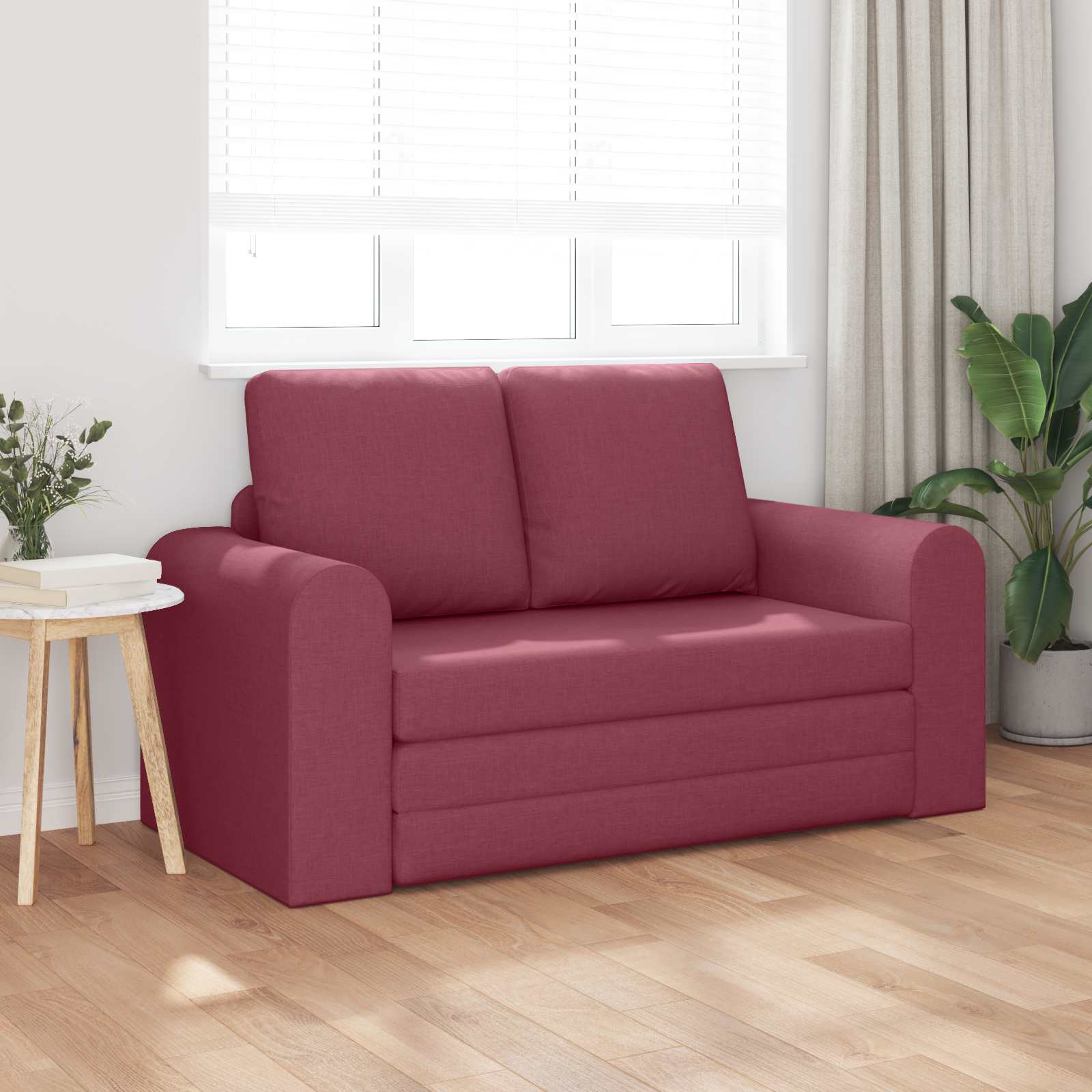 Thumbnail - vidaXL Schlafsofa 60cm Weinrot Stoff