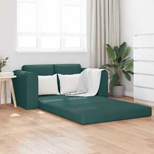 Sofa postelja 60cm Temno zelena blago