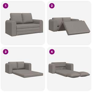 Pohovka na spaní 60cm Taupe textil - obrázek 10