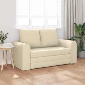 Pohovka na spaní 60cm Krémová textil - obrázek 3