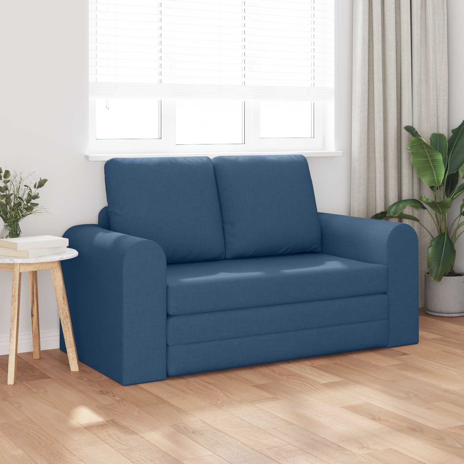 Thumbnail - vidaXL Schlafsofa 60cm Blau Stoff