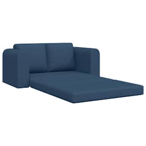 Pohovka na spaní 60cm Modrá textil - obrázek 4