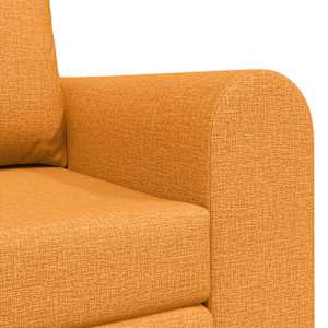 Pohovka na spaní 60cm Tmavě žlutá textil - obrázek 8