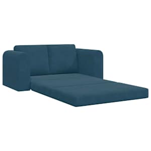 Pohovka na spaní 60cm Modrá samet - obrázek 4