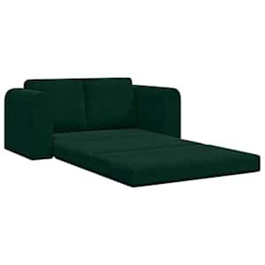 Pohovka na spaní 60cm Tmavě zelená samet - obrázek 4