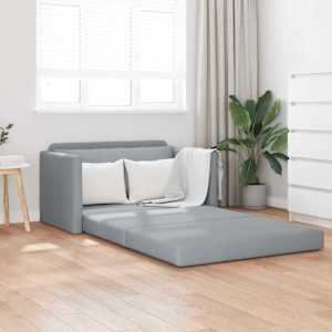 Pohovka na spaní 110cm Světle šedá textil - obrázek 1