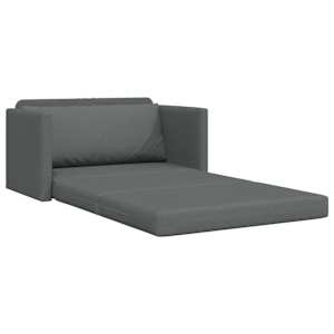 Pohovka na spaní 110cm Tmavě šedá textil - obrázek 4