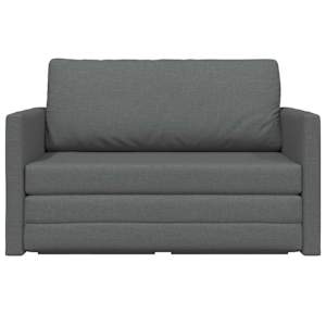 Pohovka na spaní 110cm Tmavě šedá textil - obrázek 5