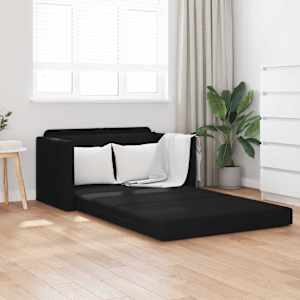 Pohovka na spaní 110cm Černá textil - obrázek 1