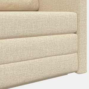 Pohovka na spaní 110cm Krémová textil - obrázek 9