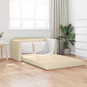 Pohovka na spaní 110cm Krémová textil - obrázek 1
