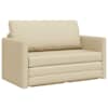 vidaXL Diivanvoodi cream 124 x 71 x 78 cm kangas