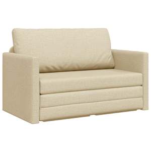 vidaXL Diivanvoodi cream 124 x 71 x 78 cm kangas