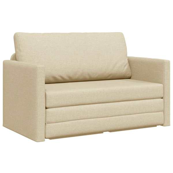 vidaXL Diivanvoodi cream 124 x 71 x 78 cm kangas