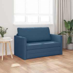 Pohovka na spaní 110cm Modrá textil - obrázek 3