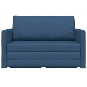 Pohovka na spaní 110cm Modrá textil - obrázek 5