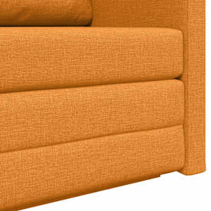 Pohovka na spaní 110cm Tmavě žlutá textil - obrázek 9