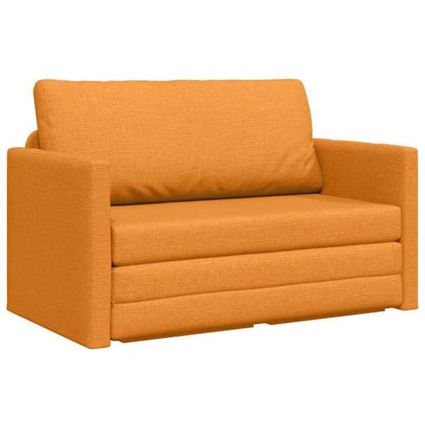 vidaXL Diivanvoodi Tume Kollane 124 x 71 x 78 cm kangas