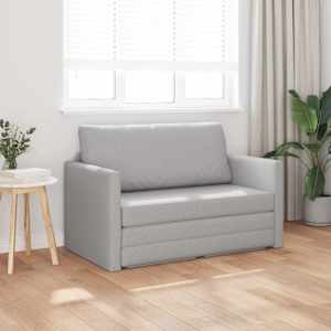 Pohovka na spaní Oblačno šedá 124 x 71 x 78 cm textil - obrázek 3