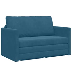 vidaXL Diivanvoodi Sinine 124 x 71 x 78 cm Samet