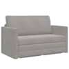 vidaXL Diivanvoodi Helehall 124 x 71 x 78 cm Samet