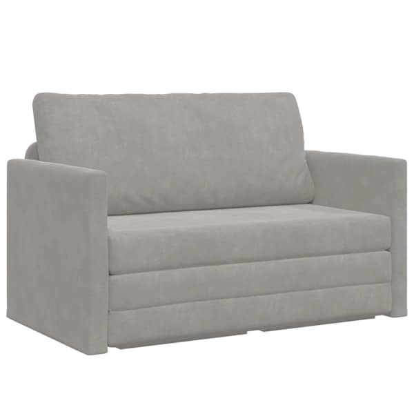 vidaXL Diivanvoodi Helehall 124 x 71 x 78 cm Samet