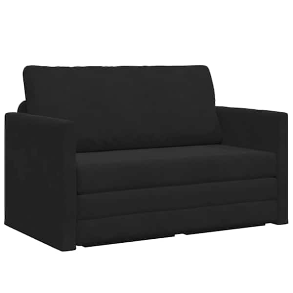 vidaXL Diivanvoodi Must 124 x 71 x 78 cm Samet