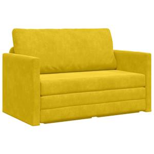 vidaXL Diivanvoodi P&auml;evalille Kollane 124 x 71 x 78 cm Samet