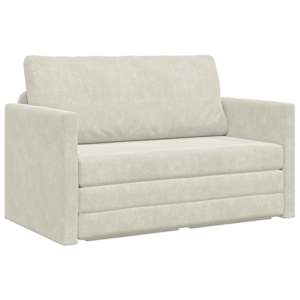 vidaXL Diivanvoodi cream 124 x 71 x 78 cm Samet