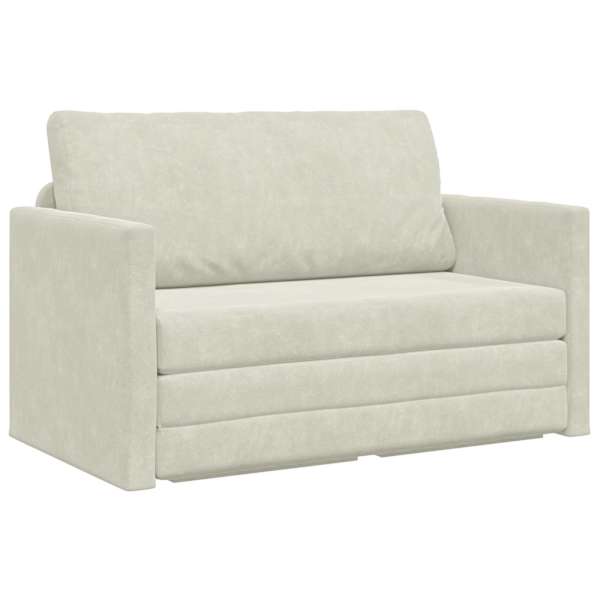 vidaXL Diivanvoodi cream 124 x 71 x 78 cm Samet