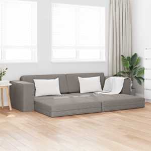 Pohovka na spaní 200cm Taupe textil - obrázek 1
